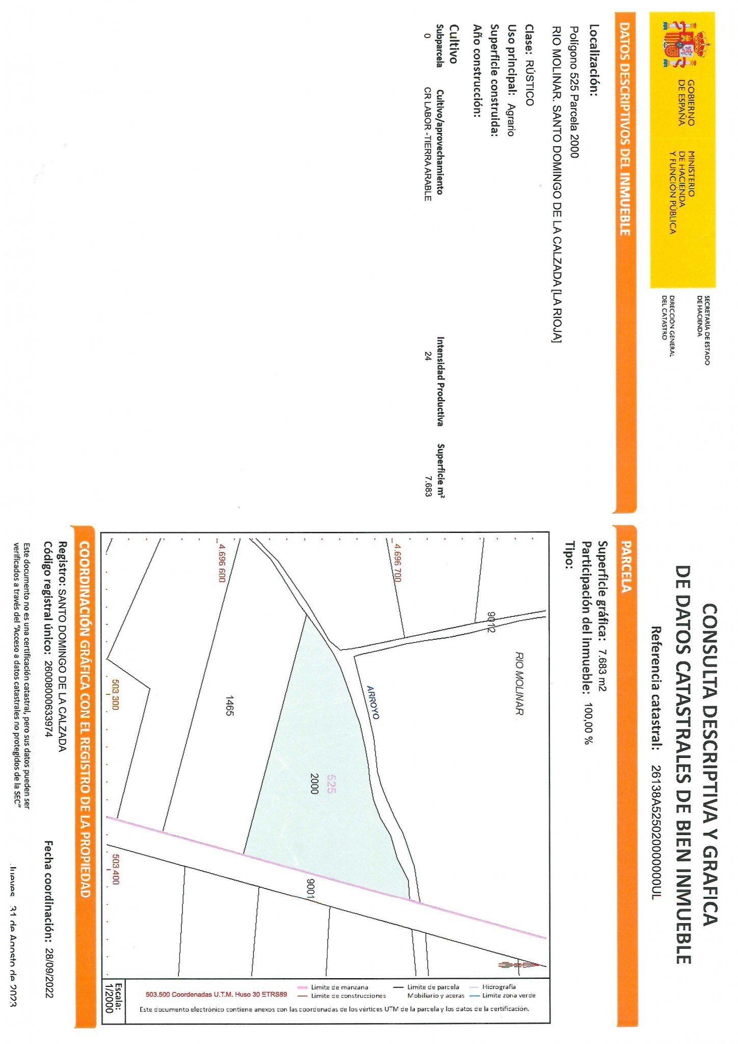 Calle Rio molinar S/n