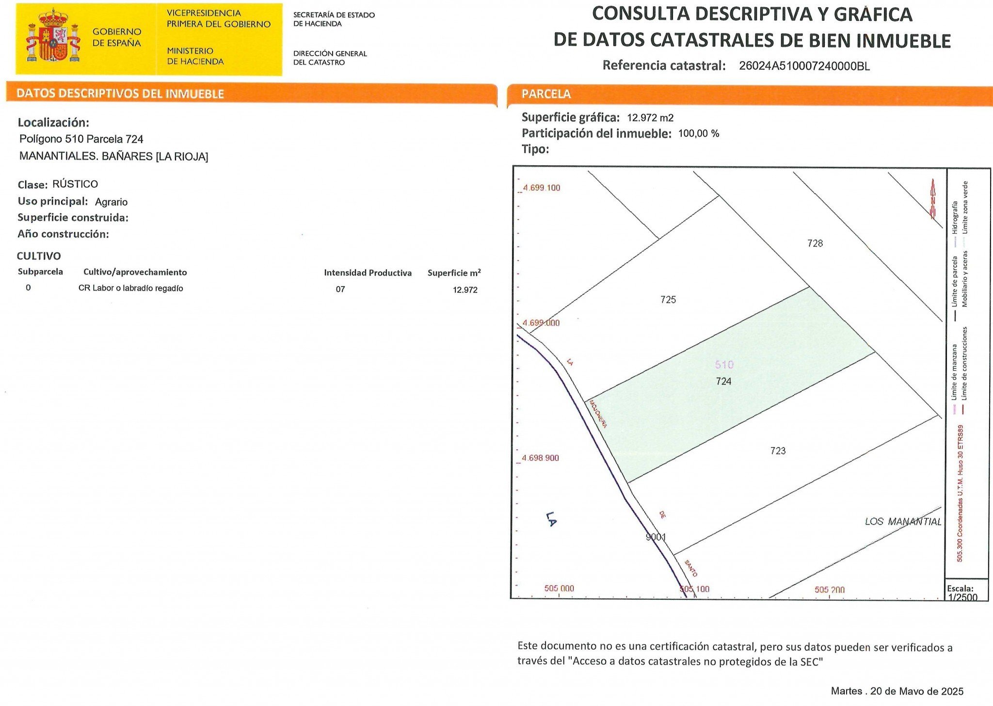 Pol&iacute;gono Poligono 510 Parcela 724