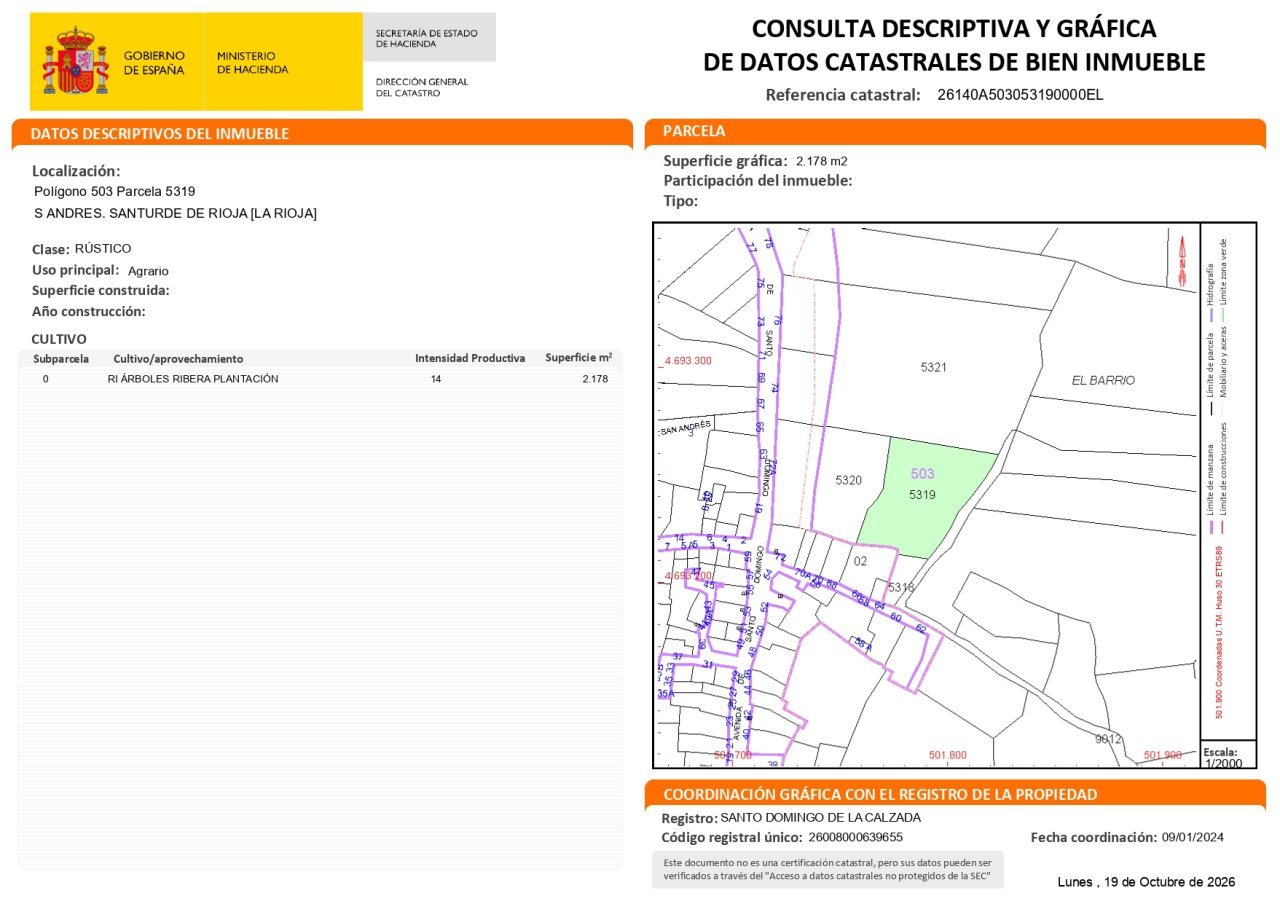 Finca en Santurde